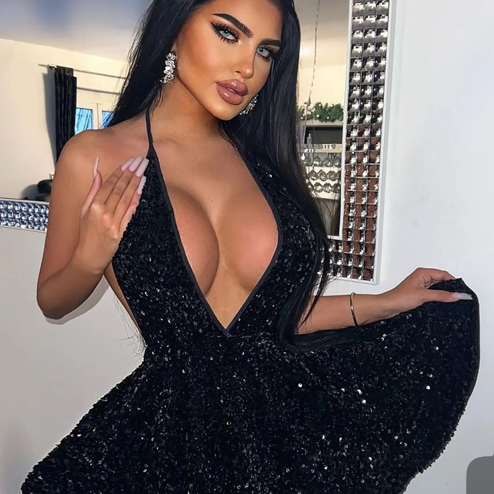 Fashion Nova unforgettable nights sequin mini dress